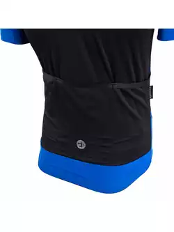 DEKO BURAQ męska koszulka rowerowa, krótki rękaw czarny / niebieski