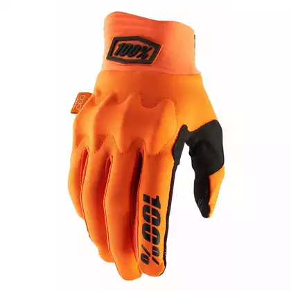 Rękawiczki 100% COGNITO Glove fluo orange black roz. L (długość dłoni 193-200 mm) (NEW) STO-10013-260-12