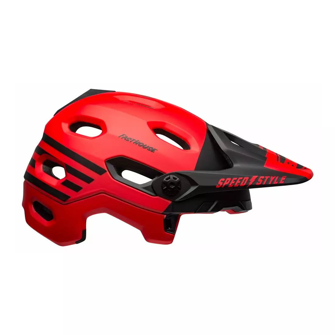 BELL SUPER DH MIPS SPHERICAL kask rowerowy full face, fasthouse matte gloss red black