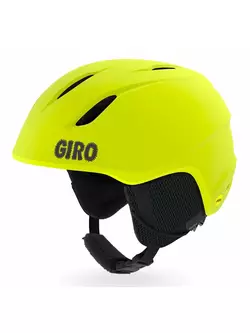 GIRO dziecięcy kask zimowy narciarski/snowboardowy launch mips matte citron GR-7104878