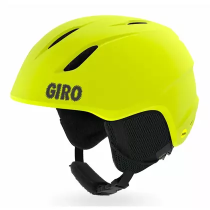GIRO dziecięcy kask zimowy narciarski/snowboardowy launch mips matte citron GR-7104878