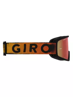 GIRO gogle rowerowe tazz mtb black red hypnotic (szyba kolorowa AMBER SCARLET trail + Szyba Przeźroczysta 99% S0) GR-7114186