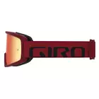GIRO gogle rowerowe tazz mtb red black (szyba kolorowa VIVID-Carl Zeiss TRAIL + szyba Przeźroczysta 99% S0) GR-7114194