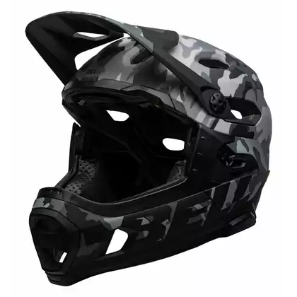 BELL kask rowerowy full face super dh mips spherical matte gloss black camo BEL-7113156