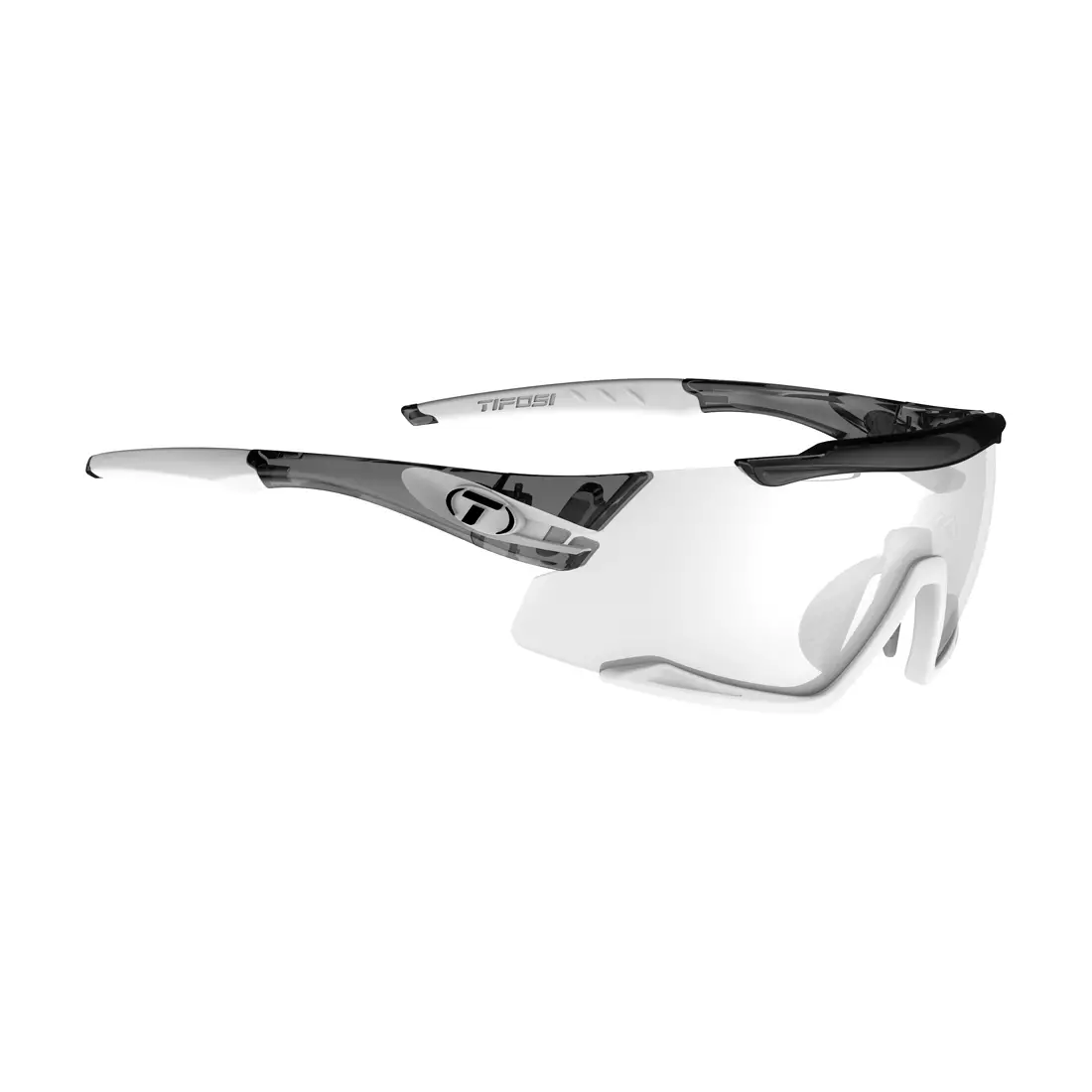 TIFOSI okulary sportowe fotochromowe aethon fototec crystal smoke/white (Light Night photochrome 75,9%-27,7%) TFI-1580302831