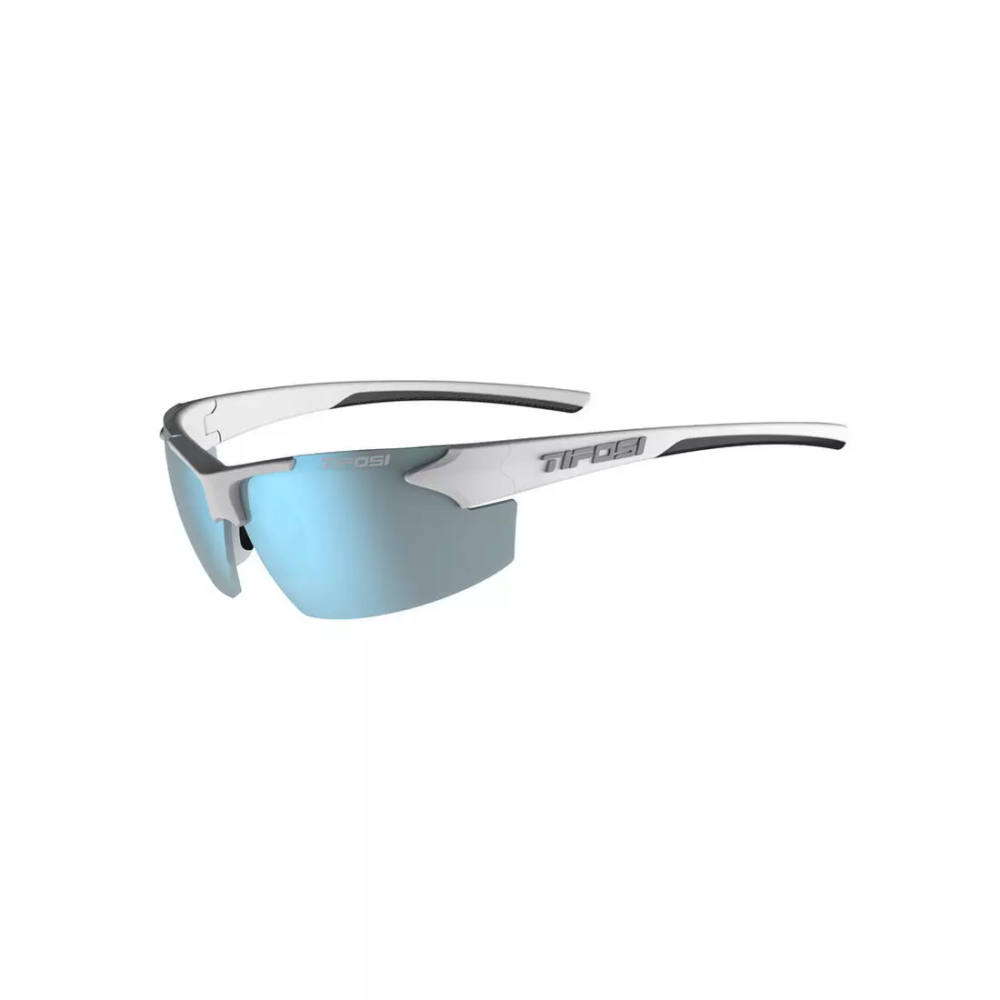 TIFOSI okulary sportowe track white/black (Smoke Bright Blue 11,2%) TFI-1550401481