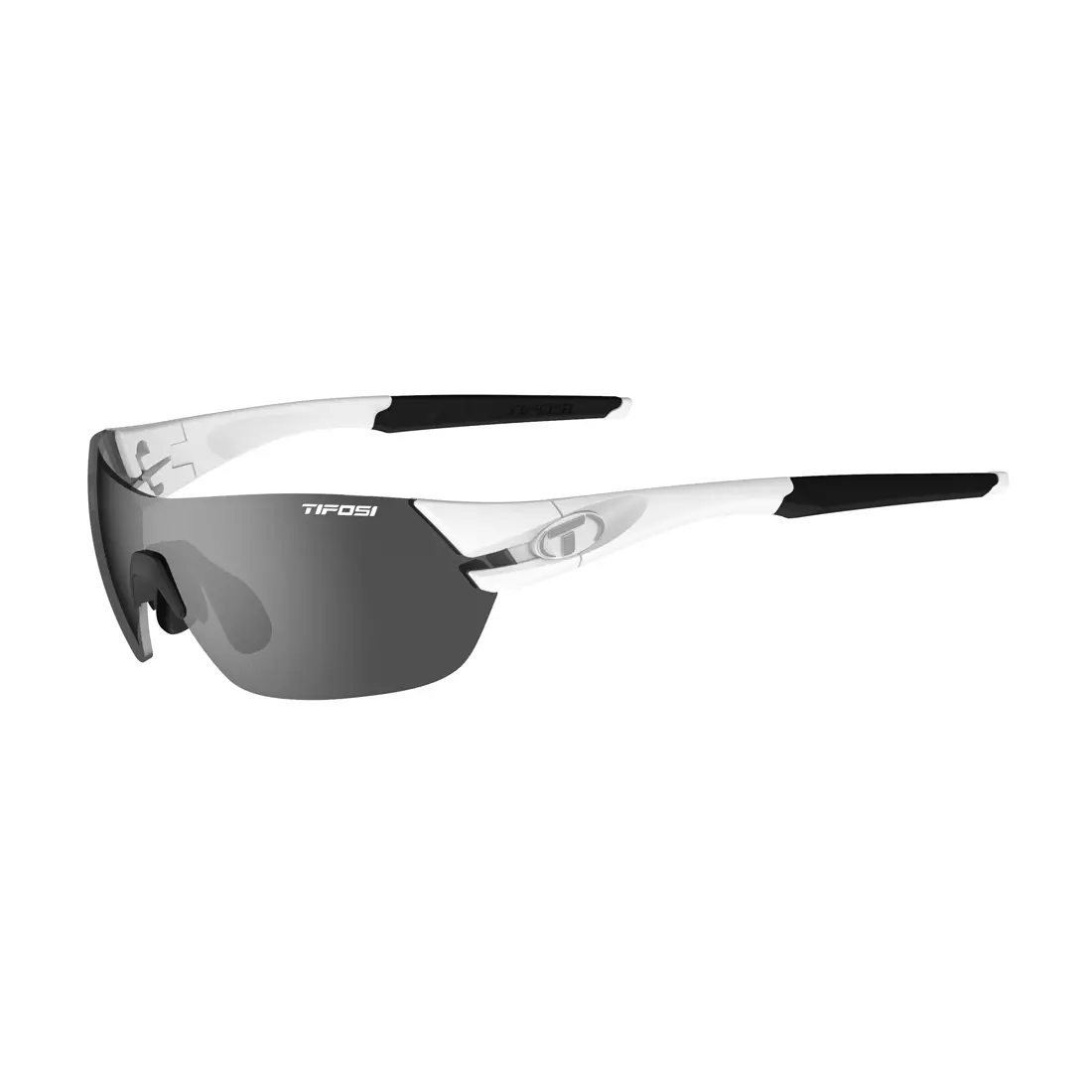 TIFOSI okulary sportowe z wymiennymi szkłami slice matte white (Smoke, AC Red, Clear) TFI-1600101270