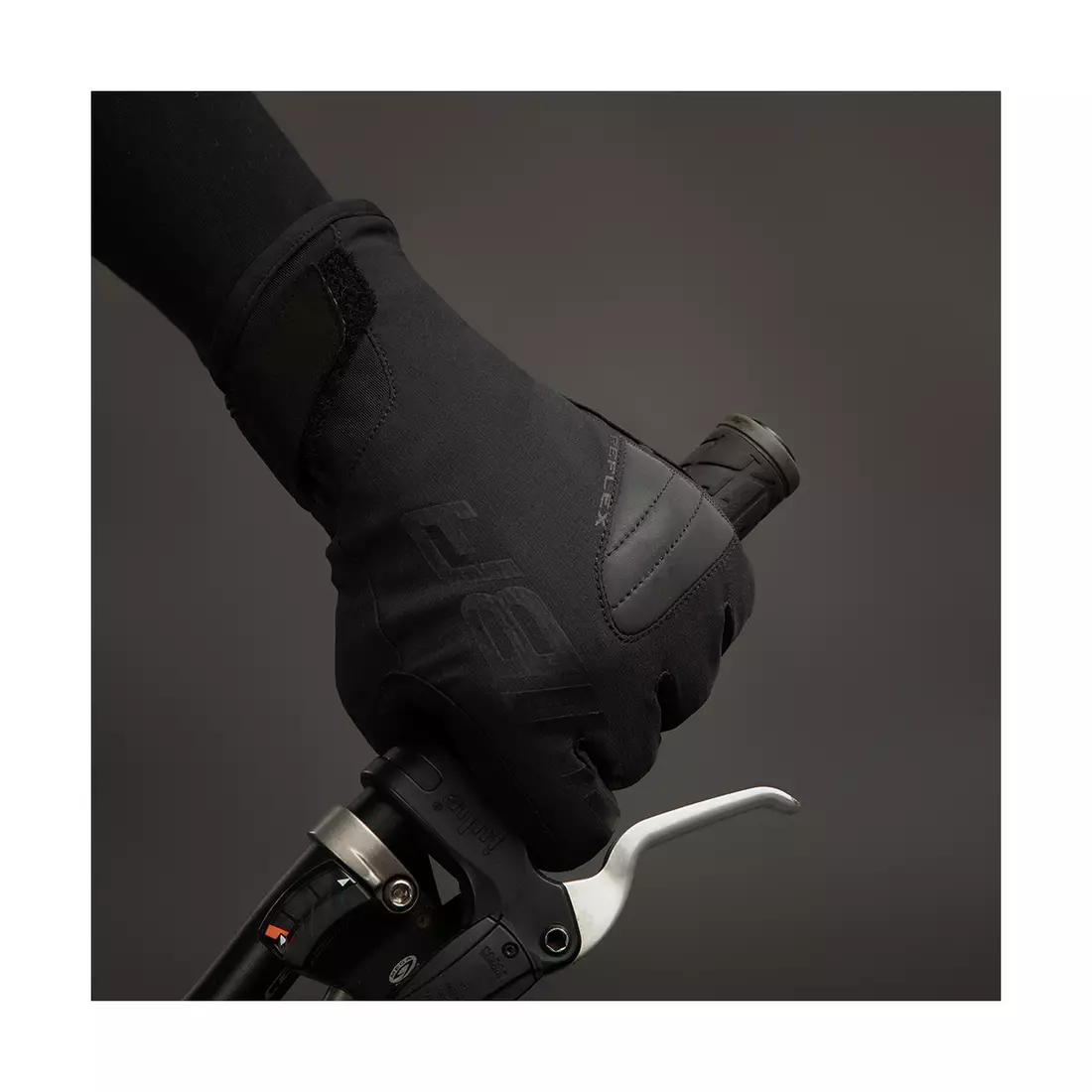 CHIBA BIOXCELL WARM WINTER ciepłe zimowe rękawiczki rowerowe Primaloft, czarne 3160020 