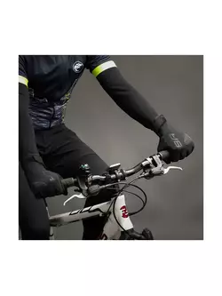 CHIBA BIOXCELL WARM WINTER ciepłe zimowe rękawiczki rowerowe Primaloft, czarne 3160020 