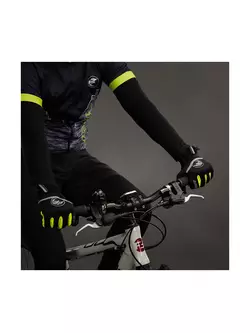 CHIBA PHANTOM lekkie zimowe rękawiczki rowerowe czarny/fluor 3150520