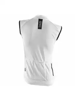 KAYMAQ SLEEVELESS damska koszulka rowerowa bez rękawów 01.218, biała