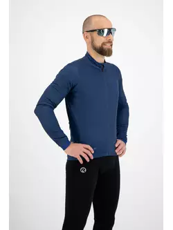 ROGELLI ESSENTIAL męska ocieplana bluza rowerowa impregnowana, niebieska