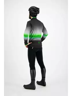 ROGELLI HALO męskie lekko ocieplane spodnie rowerowe na szelkach z wkładką żelową, czarne