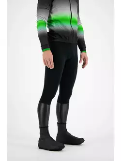 ROGELLI HALO męskie lekko ocieplane spodnie rowerowe na szelkach z wkładką żelową, czarne