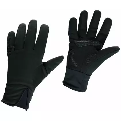 ROGELLI MOUNT zimowe rękawiczki rowerowe softshell, czarne