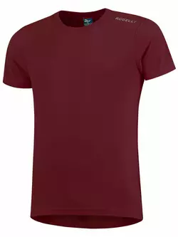 ROGELLI RUN PROMOTION męska koszulka sportowa z krótkim rękawem, bordowa