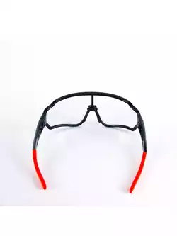 Rockbros 10161 okulary rowerowe / sportowe z fotochromem czarno-czerwone