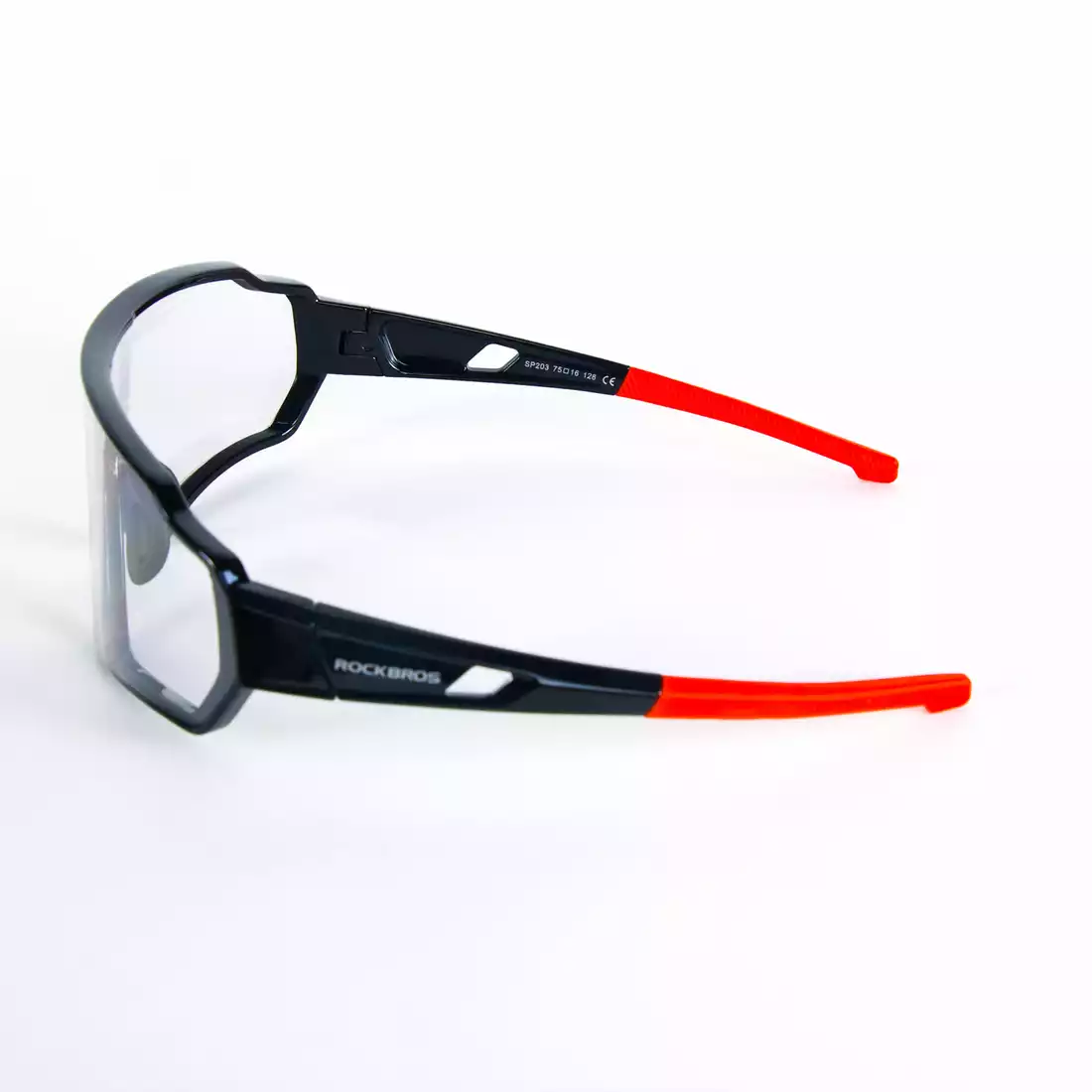 Rockbros 10161 okulary rowerowe / sportowe z fotochromem czarno-czerwone