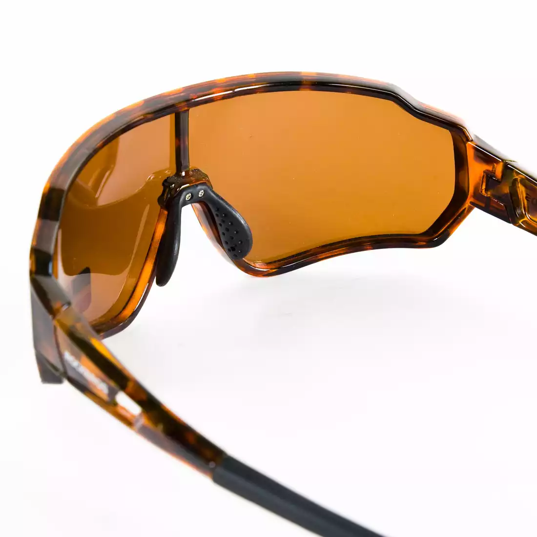Rockbros 10163 okulary rowerowe sportowe z polaryzacją brązowe