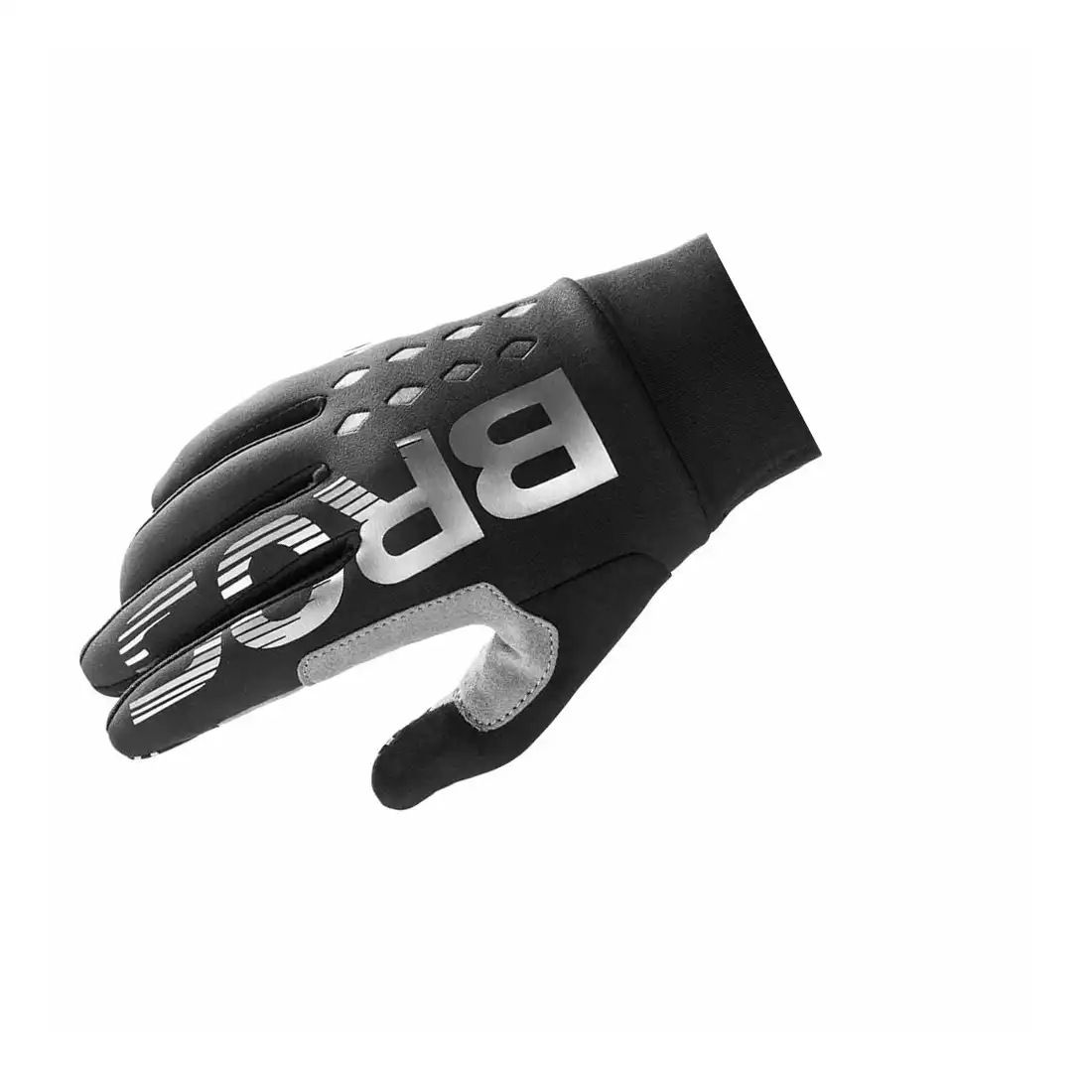 Rockbros jesienne rękawiczki rowerowe ocieplane Czarne S209BK