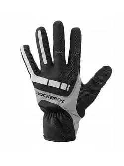 Rockbros przejściowe rękawiczki rowerowe, membrana, czarno-szare S173BGR