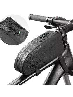 Rockbros wodoodporna sakwa rowerowa na ramę 1,0 L, czarna AS-019