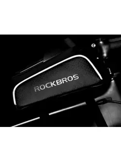 Rockbros wodoodporna torebka na ramę na telefon 6,2&quot; 1L czarna 017-1BK