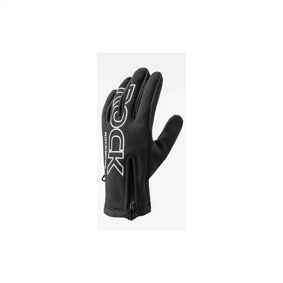 Rockbros zimowe rękawiczki rowerowe softshell, czarne S091-4BK