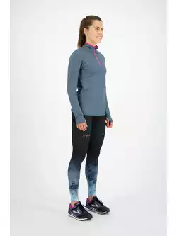 Rogelli MARBLE damskie nieocieplane spodnie do biegania, czarno-szare