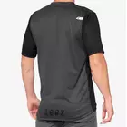 100% AIRMATIC męska koszulka rowerowa, black charcoal 