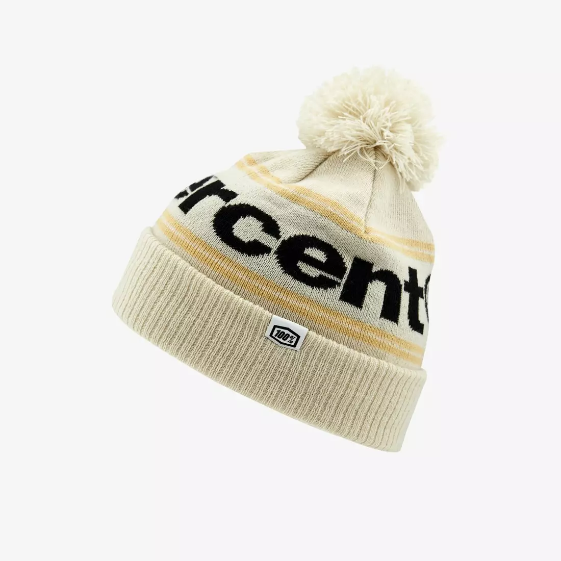 100% czapka zimowa z pomponem RISE Cuff Beanie chalk STO-20122-396-01