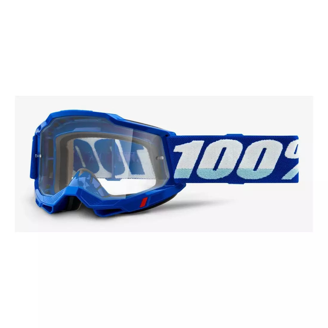 100% gogle rowerowe ACCURI 2 (szyba przezroczysta Anti-Fog, LT 88%-92%) blue STO-50221-101-02