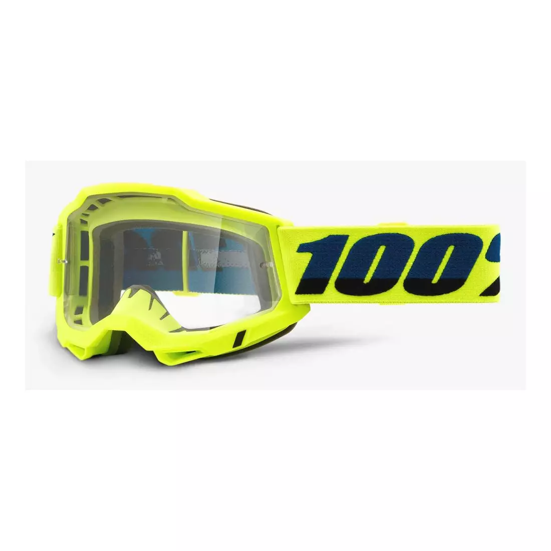 100% gogle rowerowe ACCURI 2 (szyba przezroczysta Anti-Fog, LT 88%-92%) yellow STO-50221-101-04