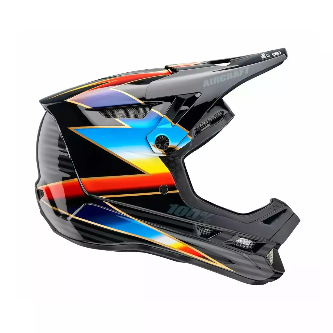 100% kask rowerowy full face AIRCRAFT COMPOSITE Knoc Black STO-80004-459-13