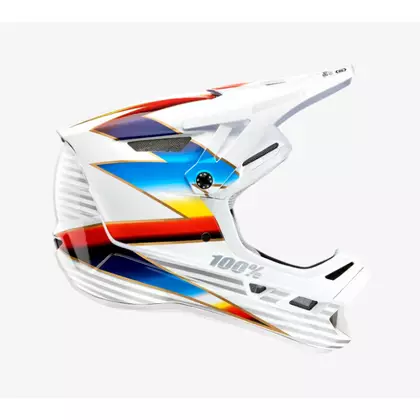 100% kask rowerowy full face AIRCRAFT COMPOSITE knox white 