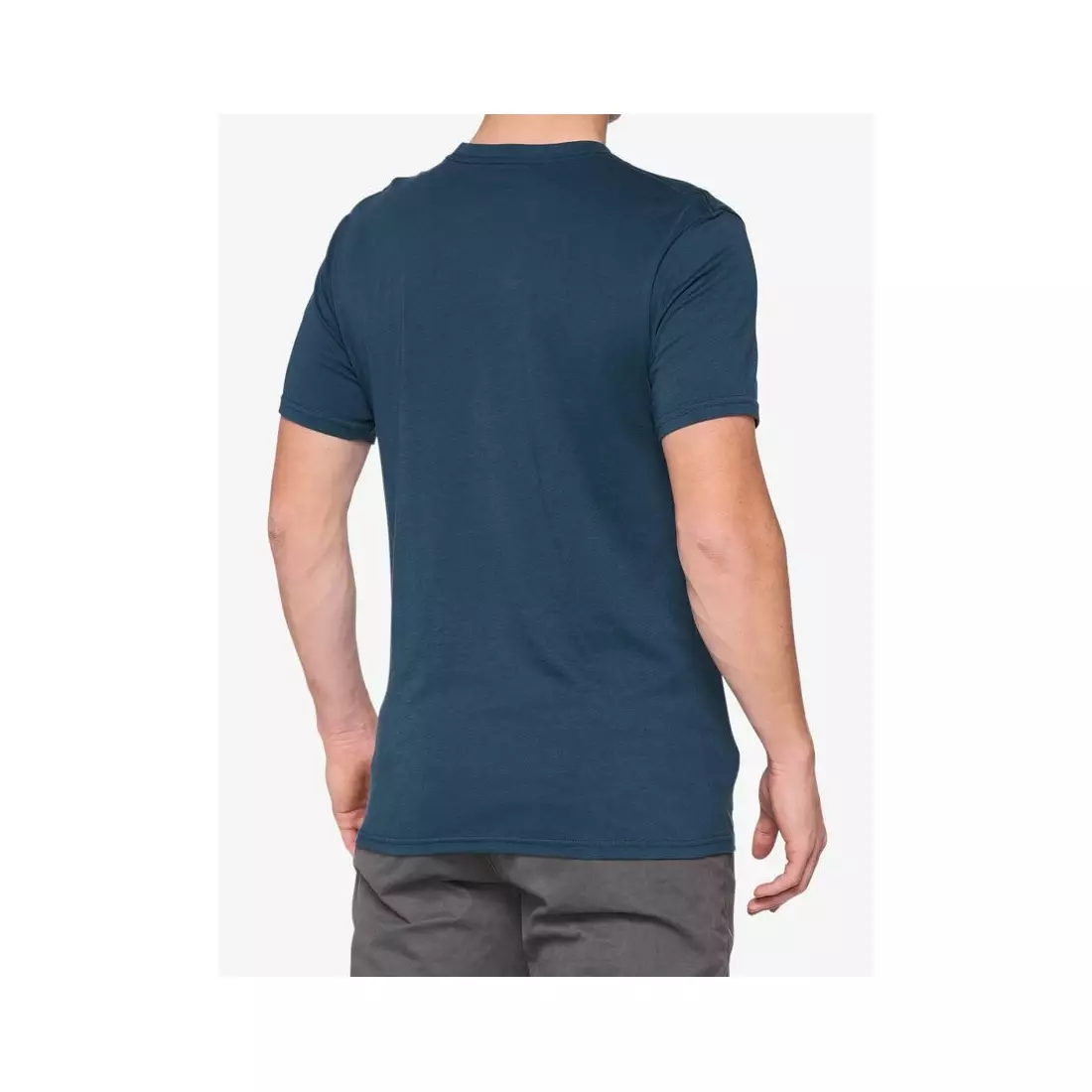 100% koszulka sportowa męska z krótkim rękawem NORD slate blue STO-32124-182-13