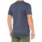 100% koszulka sportowa męska z krótkim rękawem TRADEMARK navy heather