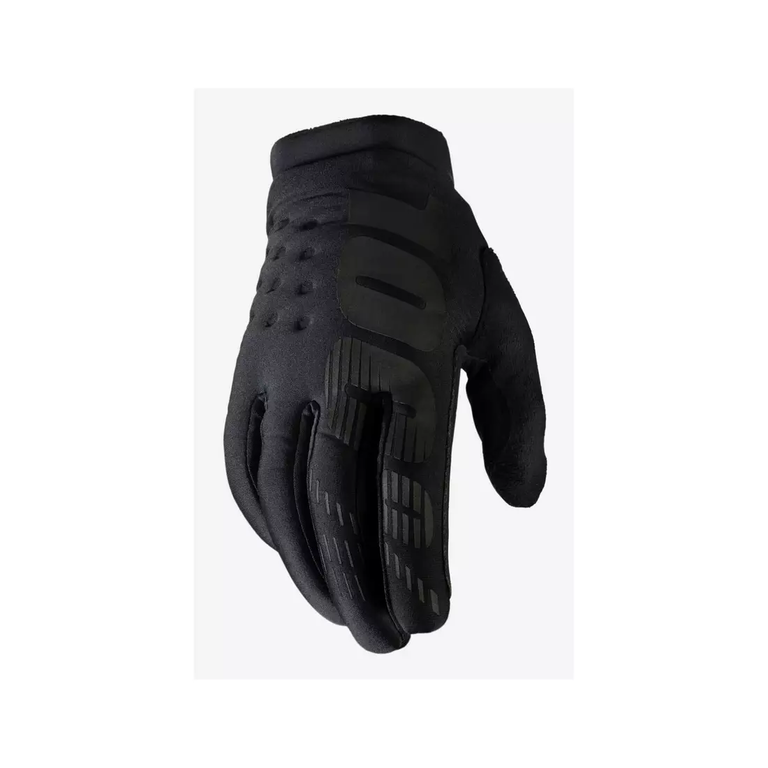100% rękawiczki rowerowe juniorskie BRISKER black-grey STO-10016-057-06