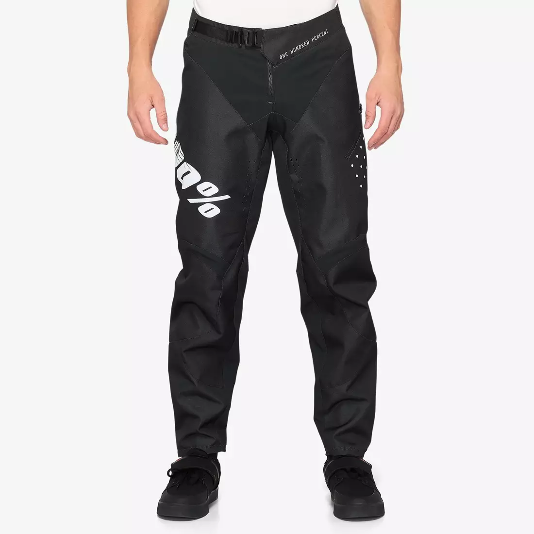 100% spodnie rowerowe męskie R-CORE black STO-43105-001-28