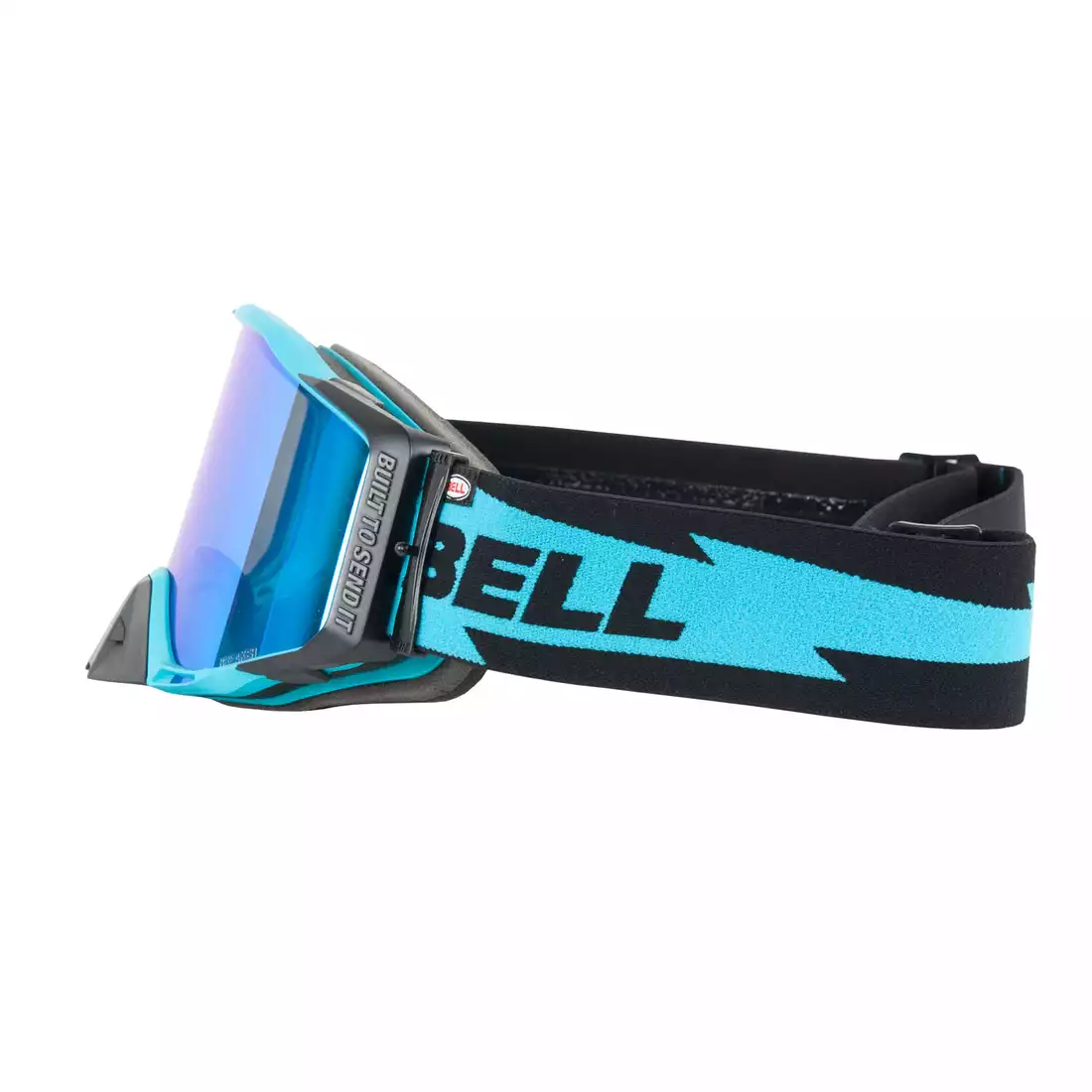 BELL gogle rowerowe BREAKER Bolt Matte Black/Blue (REFLEX REVO BLUE MIRROR - SMOKE TINT) BEL-7122856
