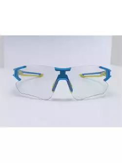 Rockbros 10127 okulary rowerowe / sportowe z fotochromem niebieski-zielony
