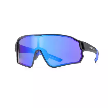 Rockbros 10138 okulary rowerowe / sportowe z polaryzacją czarny-niebieski