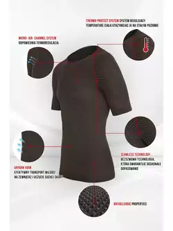 SPAIO bielizna termoaktywna, męska koszulka BREATH czarny-szary