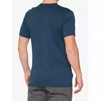 100% koszulka sportowa męska z krótkim rękawem NORD slate blue STO-32124-182-13