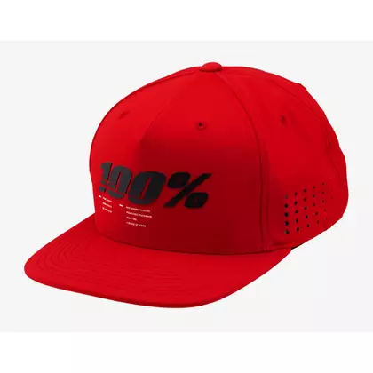 100% czapka z daszkiem DRIVE red STO-20087-003-01