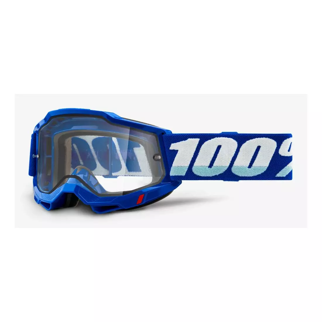 100% gogle rowerowe ACCURI 2 ENDURO MOTO BLUE (szyba przezroczysta podwójna) 1STO-50221-501-02