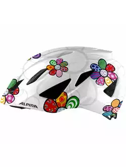 ALPINA PICO Dziecięcy kask rowerowy, pearlwhite-flower gloss