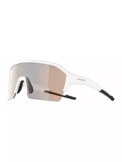 ALPINA okulary sportowe RAM HR HVLM+ BLUE MIRROR S1-3 white matt A8674211