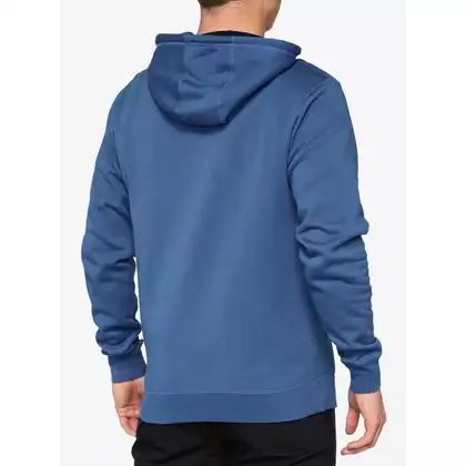100% męska bluza z kapturem BURST Hooded Pullover Sweatshirt federal blue STO-36039-400-11