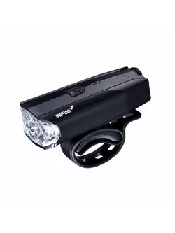 INFINI lampka rowerowa przednia LAVA 500 LITE black USB I-265P-B